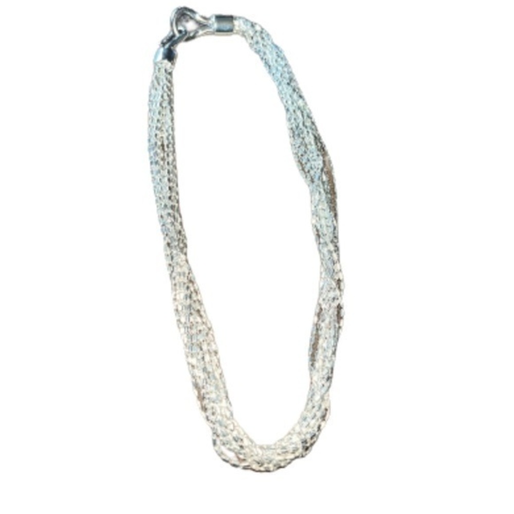 Ralph Lauren silver multi strand necklace
